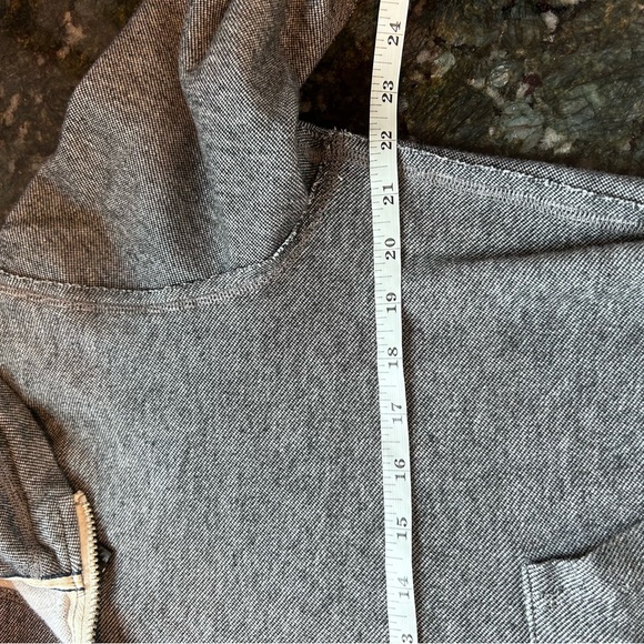 Fundamental Coast Raw Seam Full Zip 100% cotton hoodie. Thick and soft. Heather - Picture 14 of 16